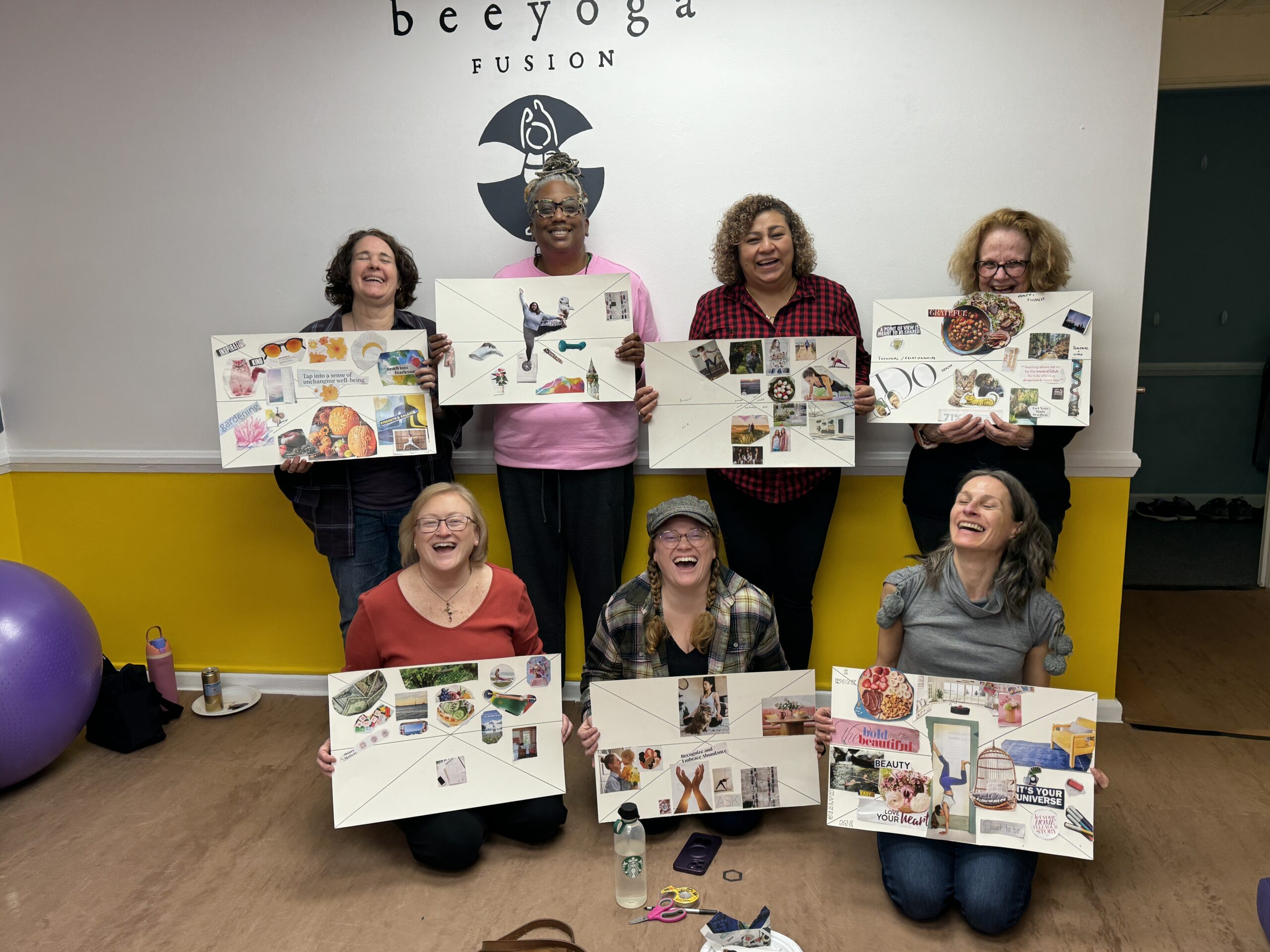 Create a vision board workshop for women at bee yoga fusion