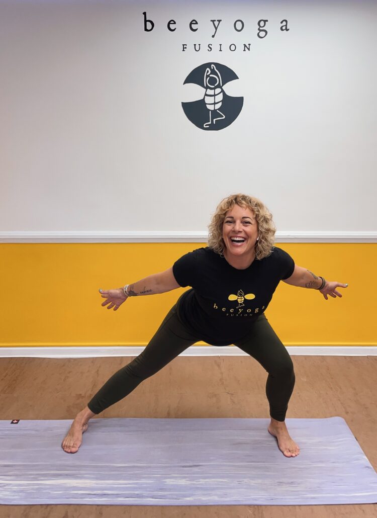 unlock your hips gretchen schock instructor at Bee Yoga Fusion